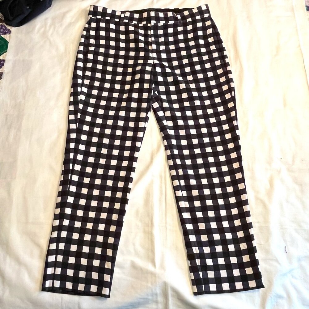 Banana Republic blue/black/white pants - size 6